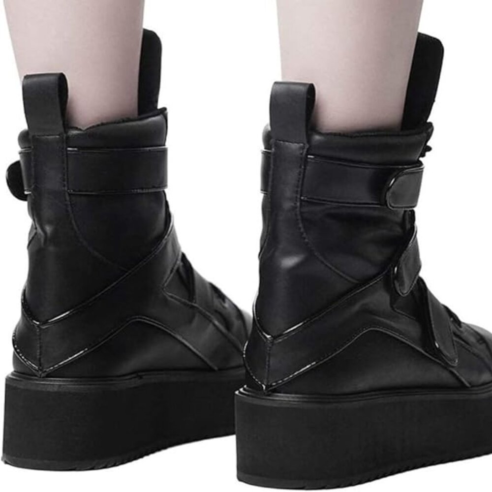 US11👽Killstar High Top Goth Sneakers - She's Out There -  Booties - Halloween - Picture 4 of 12
